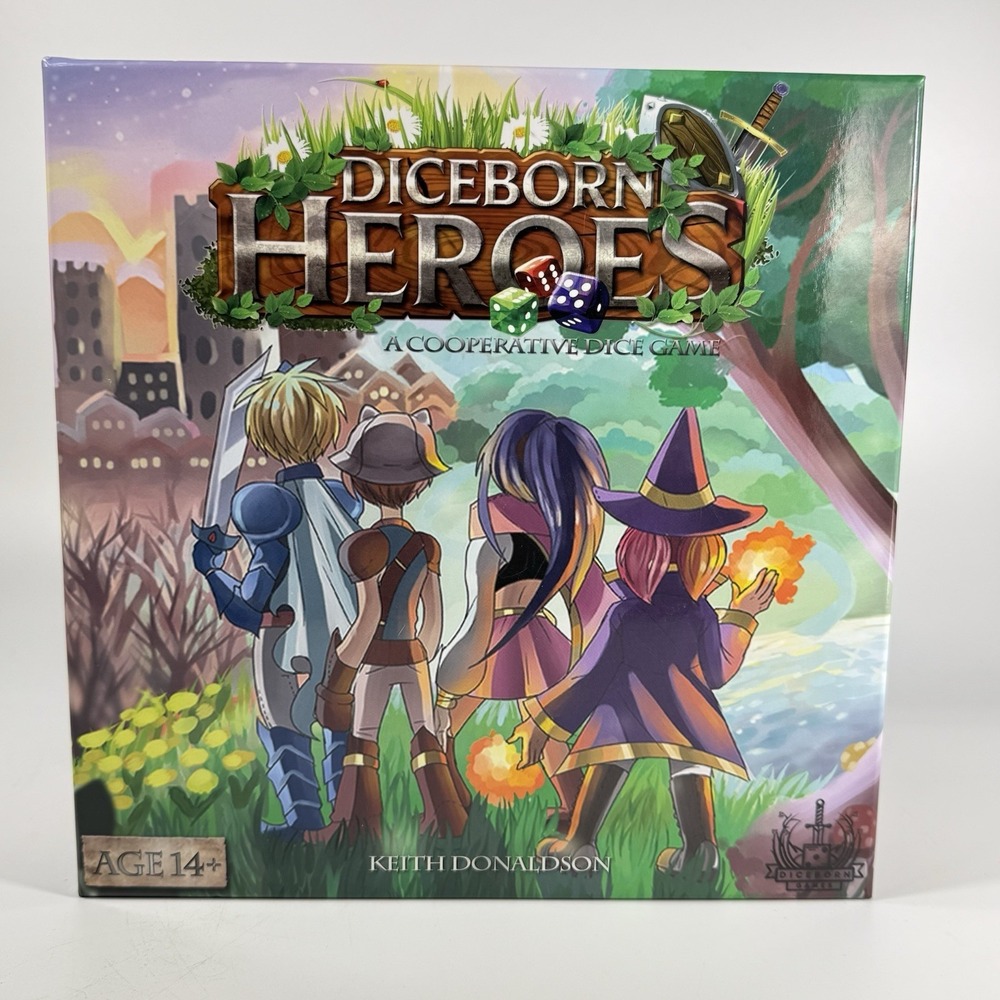 Diceborn Heroes Game With Expansion (Kickstarter Ed) New‎ Open Box Unpunched